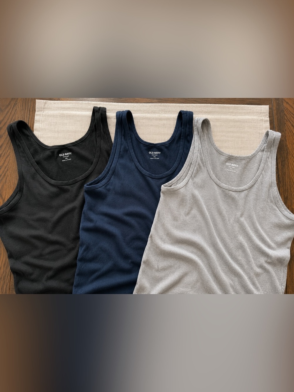 Old Navy First Layer Ribbed Tank Tops Bundle – XXL (3 Pack)